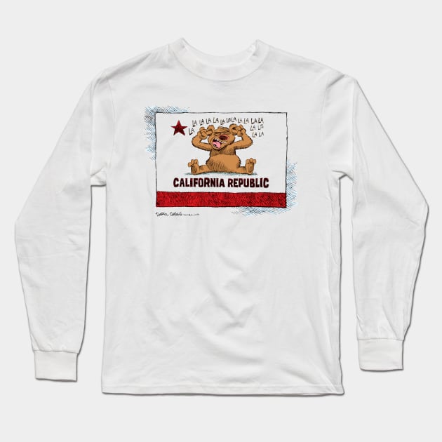 California LaLaLaLaLaLa Long Sleeve T-Shirt by Cagle Cartoons